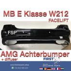 W212 Facelift AMG Achterbumper Mercedes E Klasse + diffuser, Pare-chocs, Utilisé, Enlèvement ou Envoi, Mercedes-Benz