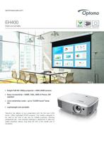 OPTOMA EH400 DLP beamer, Audio, Tv en Foto, Beamers, Ophalen, Zo goed als nieuw, DLP, Full HD (1080)
