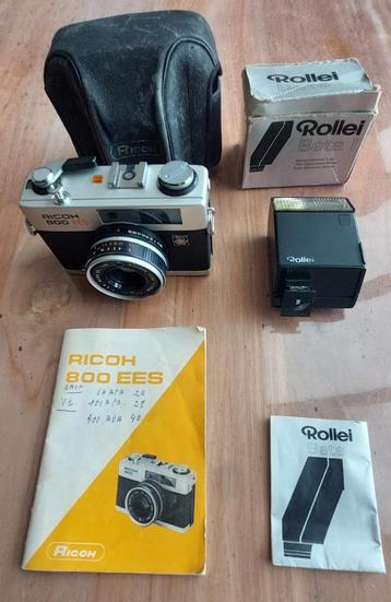 Appareil Photo RICOH 800 EES + Flash ROLLEI Beta 1 beschikbaar voor biedingen