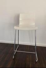 2 Barkrukken Glenn IKEA wit  (66cm zitvlak tot vloer), Huis en Inrichting, Kunststof, Met voetsteun, 60 tot 90 cm, Ophalen of Verzenden