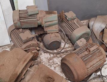 Driefasige elektromotoren en elektro-reductiemotor beschikbaar voor biedingen