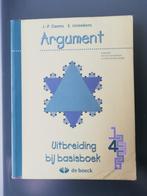 Argument 4 Uitbreiding bij basisboek, Boeken, J.-P. Daems, ASO, Gelezen, Ophalen of Verzenden