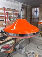 Oranje hanglamp Jaren 70, Ophalen, 50 tot 75 cm, Nieuw, Glas
