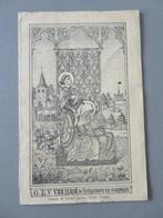 Carte de prière et de dévotion Notre-Dame de 1884 de Rust Ma, Collections, Religion, Comme neuf, Carte ou Gravure, Enlèvement ou Envoi