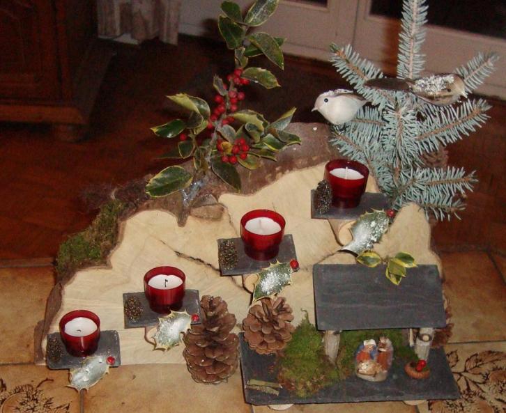 Noël couronne de l'Avent faite main à garnir selon vos goûts, Diversen, Kerst, Gebruikt, Verzenden