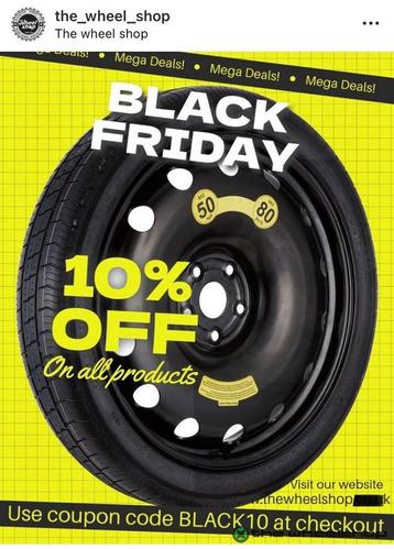 Reservewiel Thuiskomer BLACK FRIDAY -10% op WEBSHOP  beschikbaar voor biedingen