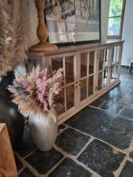Eiken dressoir/vitrinekast GRATIS LEVERING