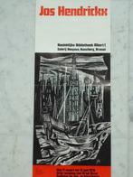 1978 affiche expo Jos HENDRICKX houtsnedes woodblock lino's, Antiek en Kunst, Ophalen of Verzenden