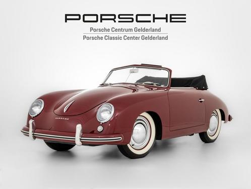 Porsche 356 1500 Pre A 1953, Auto's, Porsche, Bedrijf, Lederen bekleding, Benzine, Cabriolet, Handgeschakeld, Rood, Zwart