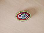 Vintage Italiaans pillendoosje, micromozaïekbloemen, perf.st, Antiek en Kunst, Verzenden
