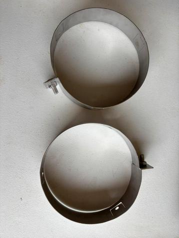 2 x Tuibeugel 150/200mm inox  beschikbaar voor biedingen