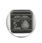 Aruba, 5 Florin 2004, BU. Enkel in sets., Postzegels en Munten, Munten | Amerika, Ophalen of Verzenden, Noord-Amerika, Losse munt