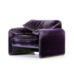 Lounge chair fauteuil Maralunga Cassina Vico Magistretti '70, Stof, Ophalen of Verzenden, Mid century, Zo goed als nieuw