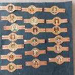 19 sigarenbandjes Stompkop: voetballers, Verzamelen, Ophalen of Verzenden, Zo goed als nieuw, Sigarenbandjes