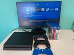 Ps4 slim 500gb 2 manettes, Games en Spelcomputers, Spelcomputers | Sony PlayStation 4, Ophalen, Met 2 controllers, Zo goed als nieuw