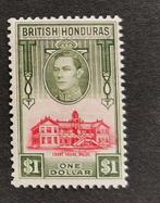 Honduras britannique 1938 - Roi George VI, palais de justice, Enlèvement ou Envoi, Non oblitéré, Amérique centrale