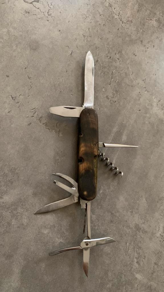Antiek Zwitsers zakmes, Verzamelen, Militaria | Algemeen, Landmacht, Mes of Dolk, Ophalen of Verzenden
