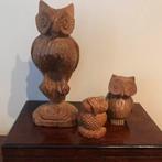 Houten uilen handgemaakt, Antiek en Kunst, Ophalen of Verzenden