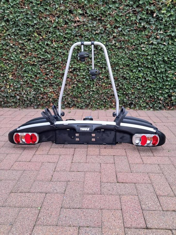 Thule EC 904 FIETSDRAGER, Auto diversen, Fietsendragers, Zo goed als nieuw, Trekhaakdrager, 3 fietsen of meer, Brede banden, Elektrische fiets
