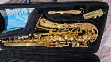 Saxo yamaha, Musique & Instruments, Enlèvement, Comme neuf, Alto, Avec valise