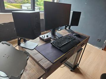 Bureau uit massief Olm hout, Enlèvement, Utilisé, Bureau