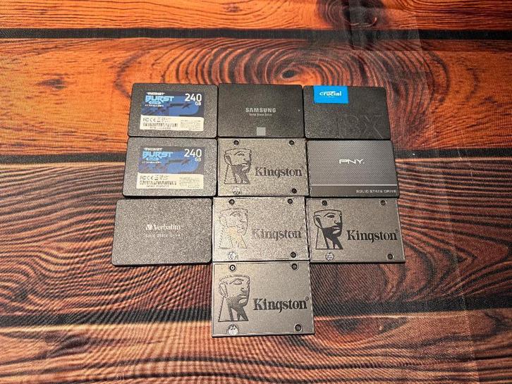 Diverse 2.5 SSD's verschillende grotes., Computers en Software, Harde schijven, Gebruikt, SSD, SATA, Ophalen
