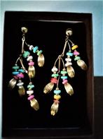 nieuw oorbellen oorstekers oorhangers natuursteentjes (8cm), Hangers, Nieuw, Ophalen of Verzenden, Met edelsteen