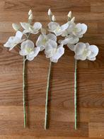 Ensemble de 3 tiges fleurs artificielles orchidées, Maison & Meubles, Comme neuf