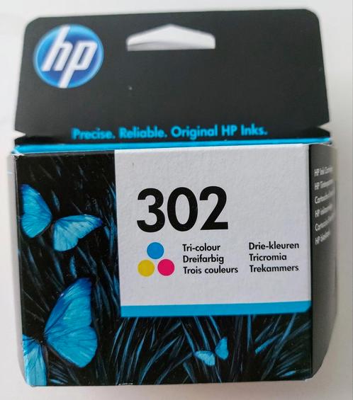 HP 302 originele drie-kleuren inktcartridge, Informatique & Logiciels, Fournitures d'imprimante, Neuf, Cartridge, Enlèvement