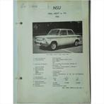 NSU 1000L 1000TT 110 Vraagbaak losbladig 1966 #3 Nederlands, Livres, Utilisé, Enlèvement ou Envoi