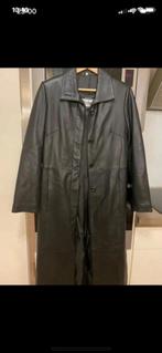 Trench long en cuir d’agneau Fleur de peau femme taille M, Enlèvement, Neuf, Taille 38/40 (M), Noir