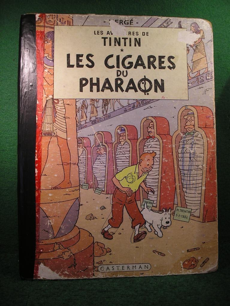 STROOK: LES SIGARS DU PHARAON/B22BIS 1957, Gelezen, Eén stripboek, Ophalen of Verzenden, Hergé