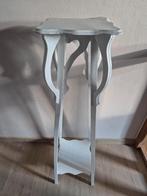 Authentieke bijzettafel (hout, wit beschilderd), Ophalen of Verzenden, Gebruikt, Hout
