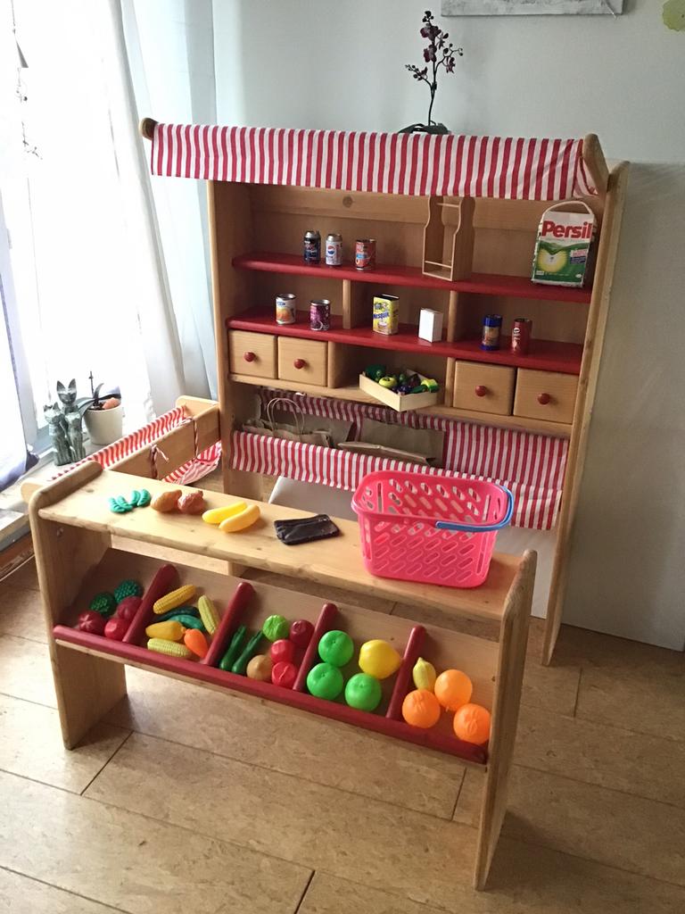 Houten speelwinkel Pinolino, Kinderen en Baby's, Speelgoed | Houten speelgoed, Zo goed als nieuw, Ophalen