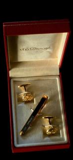 Manchetknopen en dasspeld ST Dupont Paris in originele doos, Handtassen en Accessoires, Manchetknopen, Ophalen of Verzenden, Zo goed als nieuw