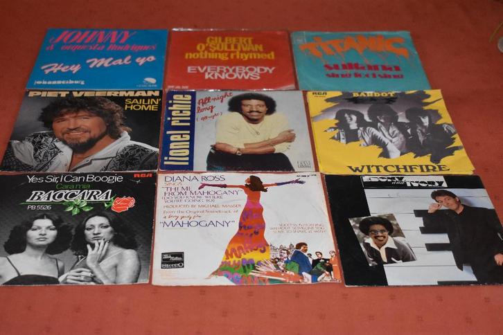 45t's  eindloze en tijdloze vinyllijsten, Cd's en Dvd's, Vinyl | Rock, Zo goed als nieuw, Poprock, Overige formaten, Ophalen of Verzenden