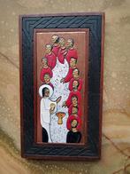 HET LAATSTE AVONDMAAL  *Keramiek / hout *, Antiek en Kunst, Ophalen of Verzenden