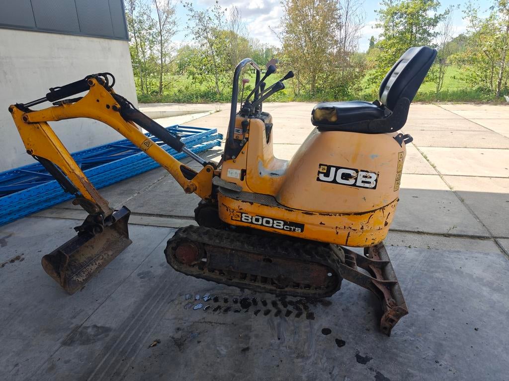 Minigraver JCB 8008, Ophalen