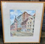Aquarelle rue de riches claires Bruxelles de Roger la grange, Antiquités & Art, Art | Peinture | Classique, Enlèvement ou Envoi