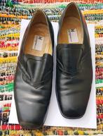 T41  vintage derby's van echt leer, Schoenen met lage hakken, Zwart, Ophalen of Verzenden, Vintage