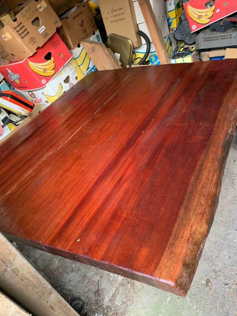 Tafel met boomstamblad spotprijs, Huis en Inrichting, Tafels | Eettafels, Ophalen, Zo goed als nieuw