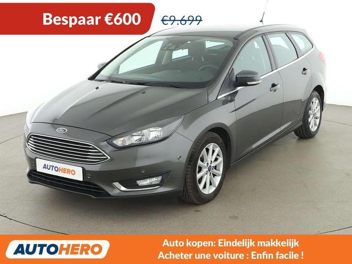 Ford Focus 1.0 EcoBoost Titanium (bj 2015), Auto's, Ford, Te koop, Focus, ABS, Airbags, Airconditioning, Bluetooth, Boordcomputer
