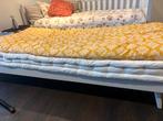 Bedbank Futon, Huis en Inrichting, Ophalen, Eenpersoons, Wit, Zo goed als nieuw