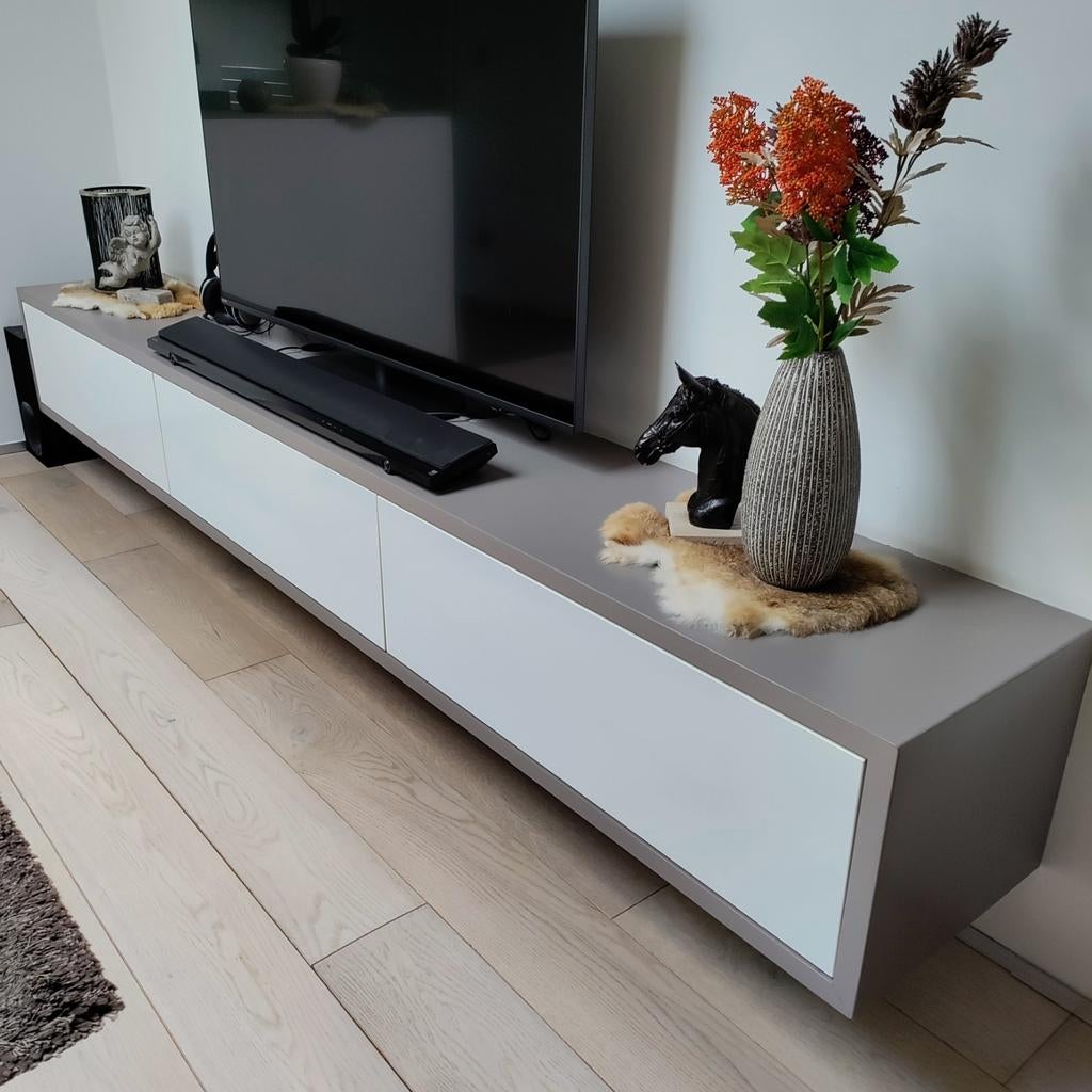 Meuble TV /sur mesure/2,78 L, Enlèvement, Utilisé, Autres essences de bois, 200 cm ou plus