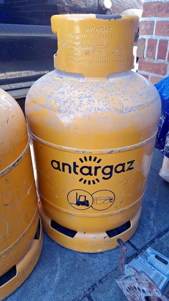 2 flessen 18kg propaan, Ophalen