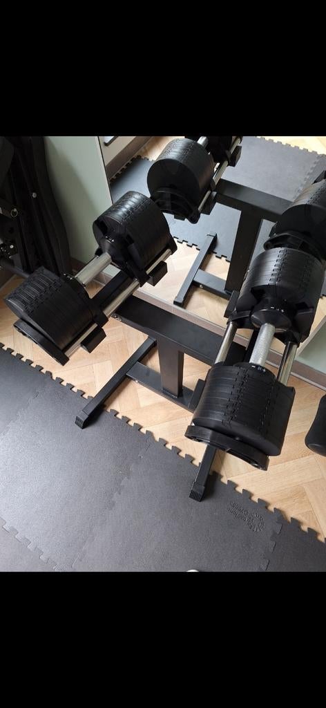 Verstelbare dumbbells, Ophalen