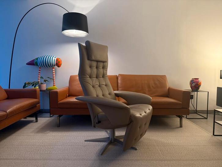 Jori Square Mono-Move Relax (Showroommodel), Huis en Inrichting, Fauteuils, Zo goed als nieuw, Kunststof, Leer, Metaal, Overige materialen