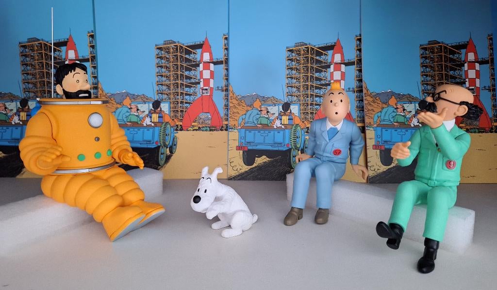 Lot figurines Tintin au 1/8 ème, Enlèvement, Neuf