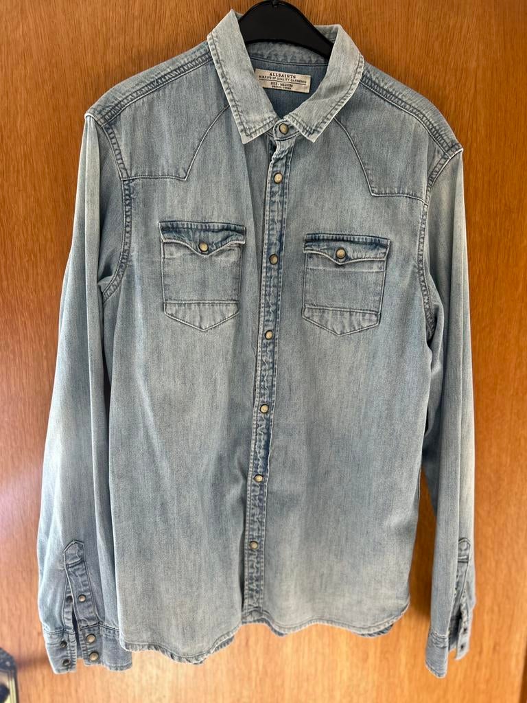 AllSaints hemd, Ophalen of Verzenden, Zo goed als nieuw, Overige kleuren, Halswijdte 39/40 (M)