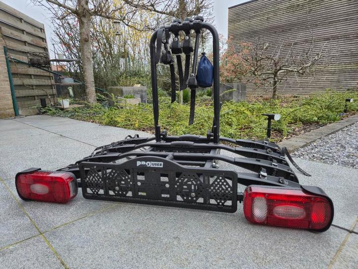 Fietsdrager Pro User Amber 4 IV - 4 fietsen, Auto diversen, Fietsendragers, Zo goed als nieuw, Trekhaakdrager, 3 fietsen of meer